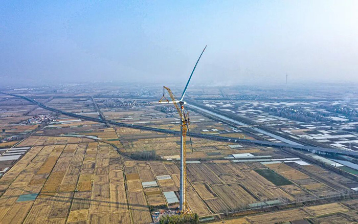 麦田工况实录 | 拉斯维加斯9888XGL3300-220S动臂塔机170米高空显身手